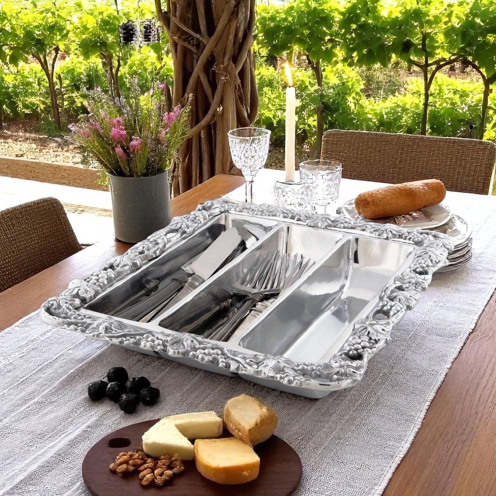 Grape Flatware Caddy Arthur Court Designs
