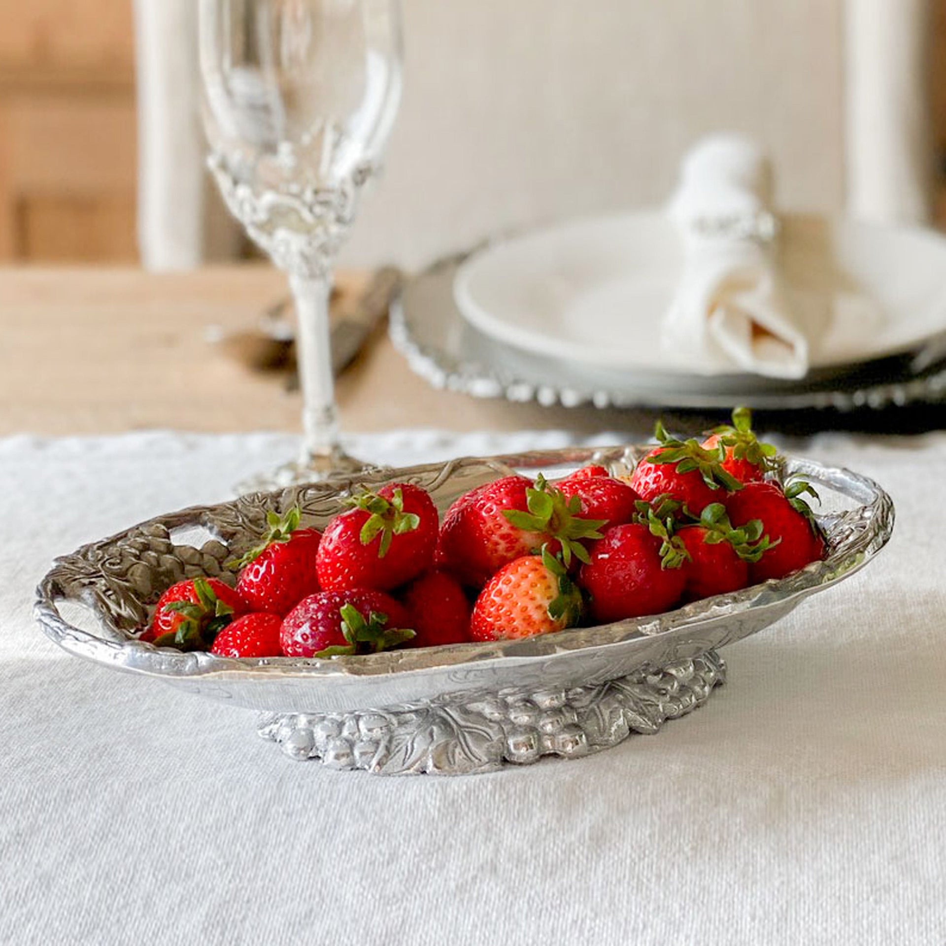 Grape Footed Side Dish Arthur Court Designs