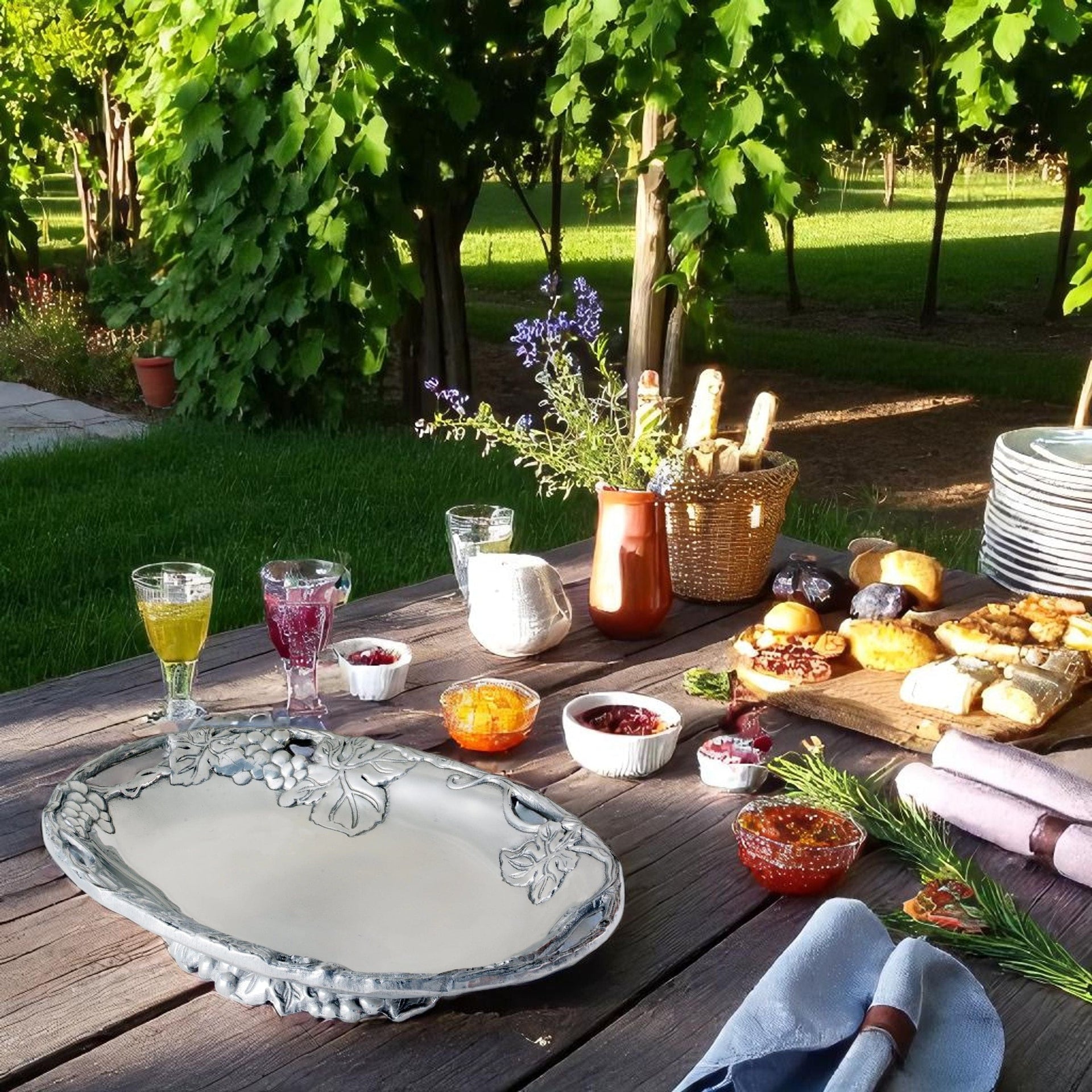 Grape Footed Side Dish Arthur Court Designs