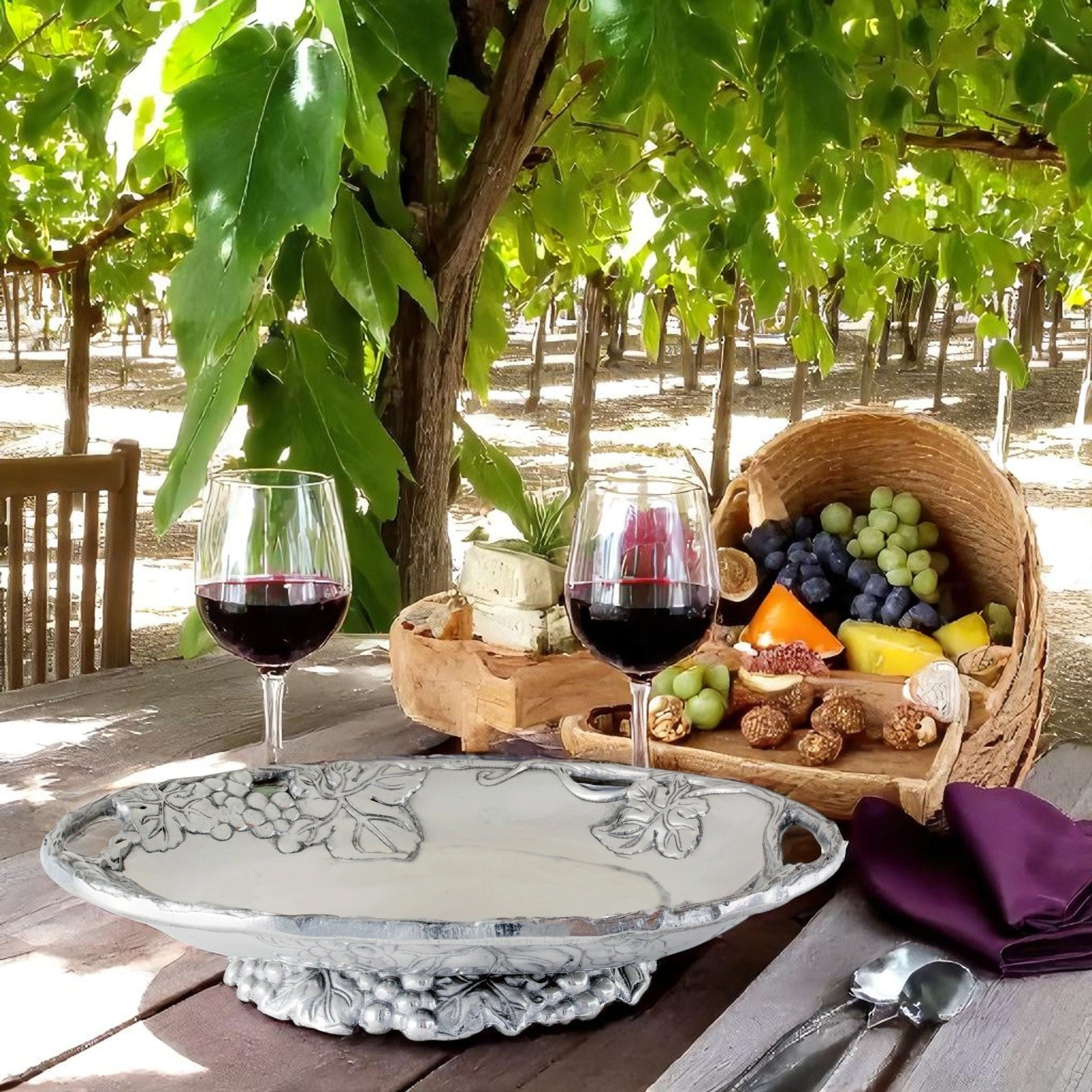 Grape Footed Side Dish Arthur Court Designs