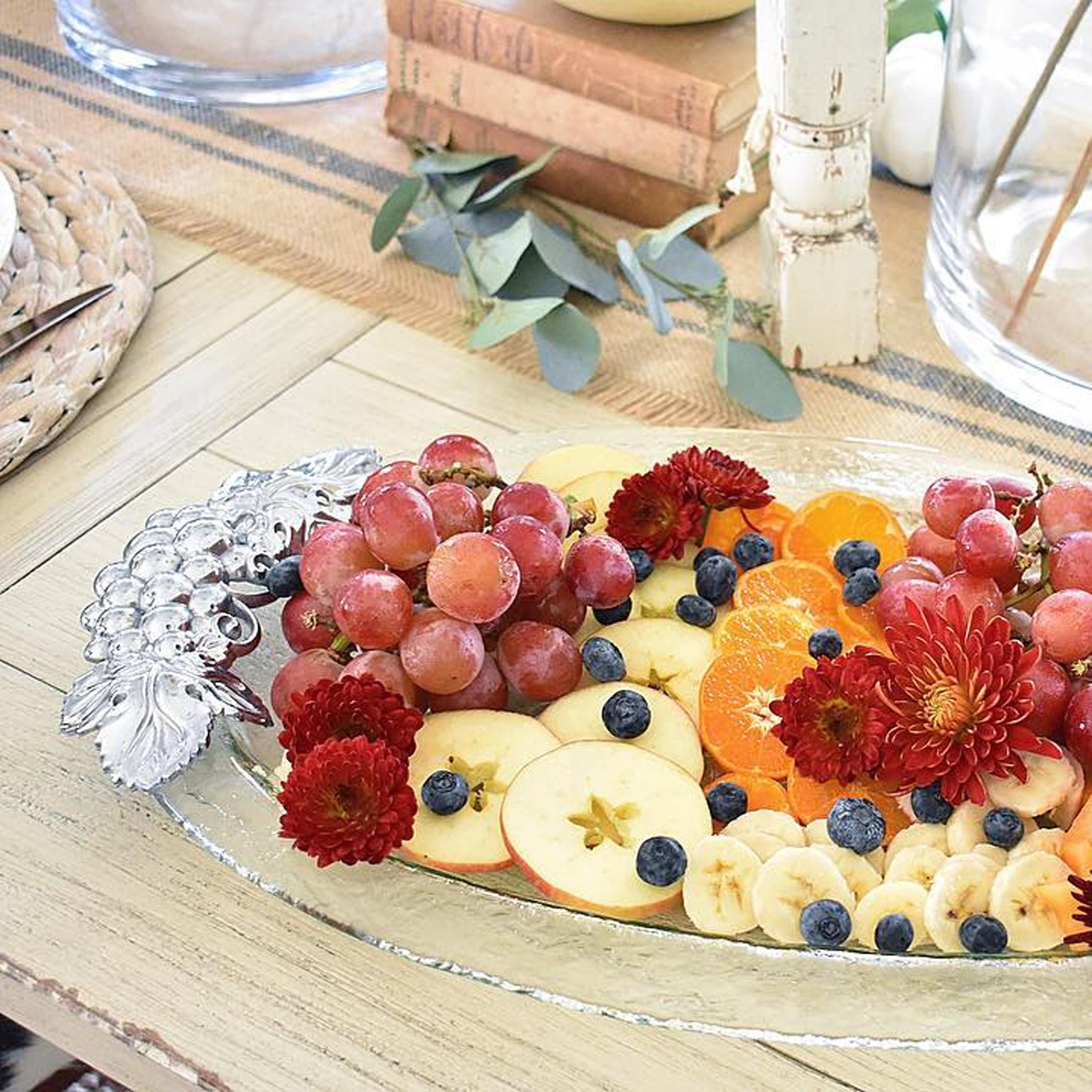 Grape Glass Platter Arthur Court Designs