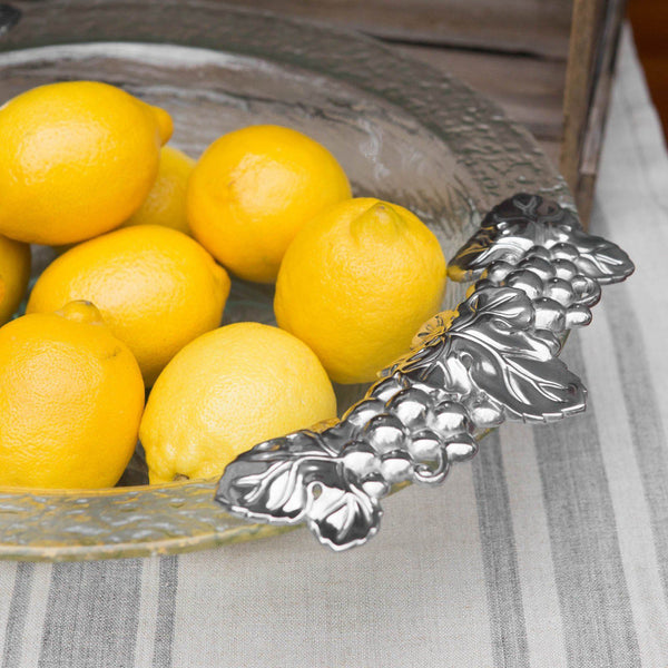 Grape Glass Salad Bowl Arthur Court Designs