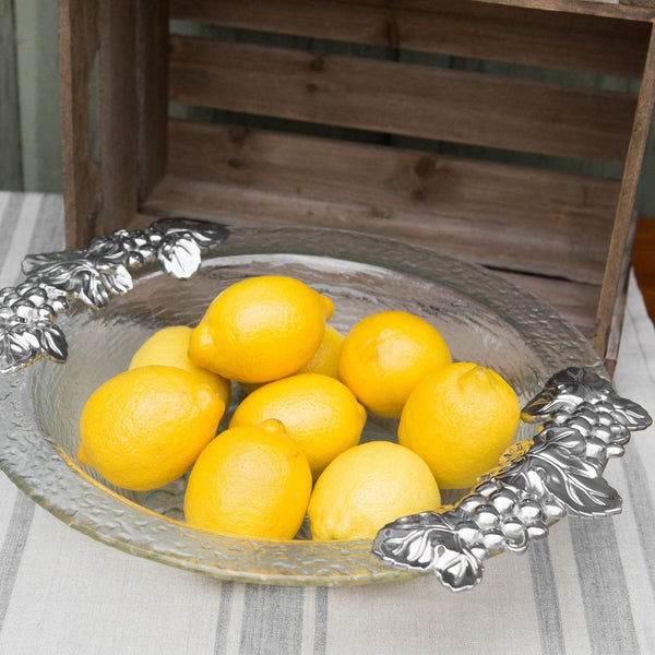 Grape Glass Salad Bowl Arthur Court Designs