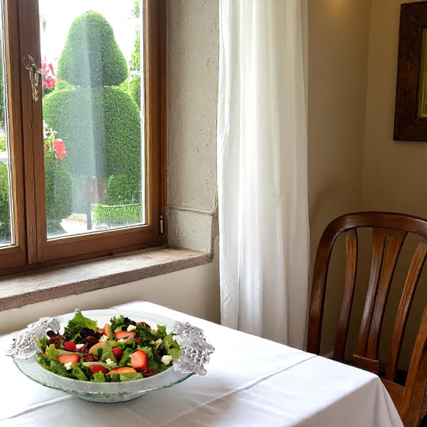 Grape Glass Salad Bowl Arthur Court Designs