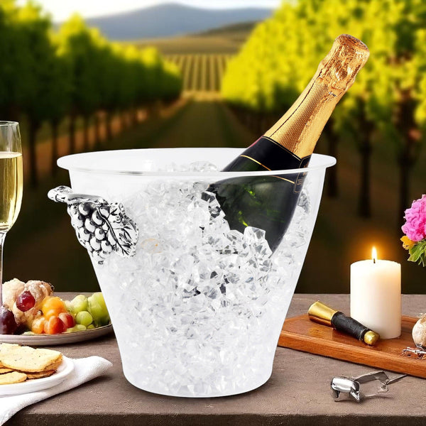 Grape Handle Acrylic Ice Bucket Arthur Court Designs