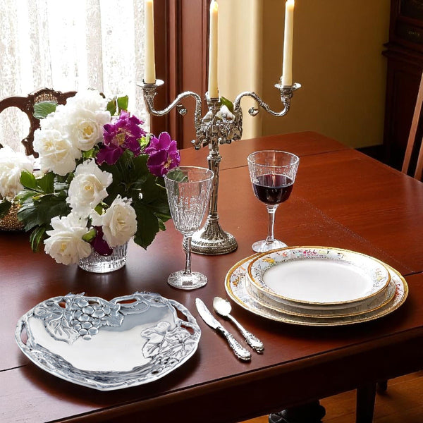 Grape Heart Coupe Tray Arthur Court Designs