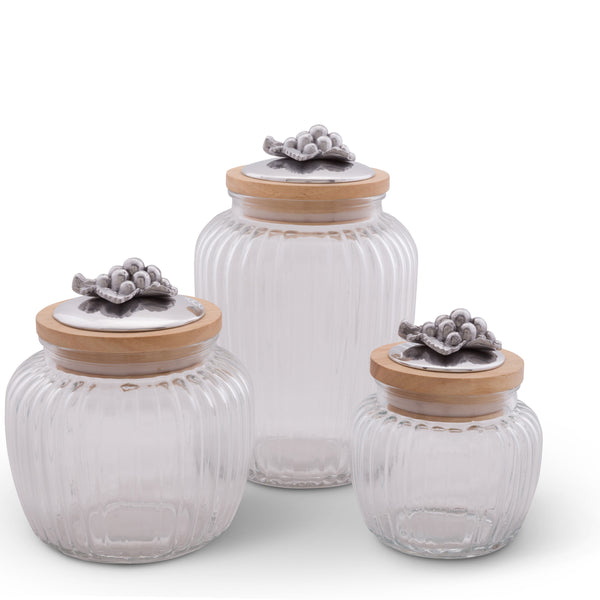 Grape Knob Glass Canisters Arthur Court Designs