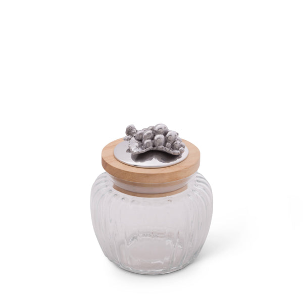 Grape Knob Glass Canisters
