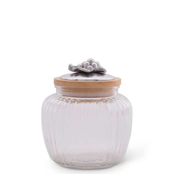 Grape Knob Glass Canisters