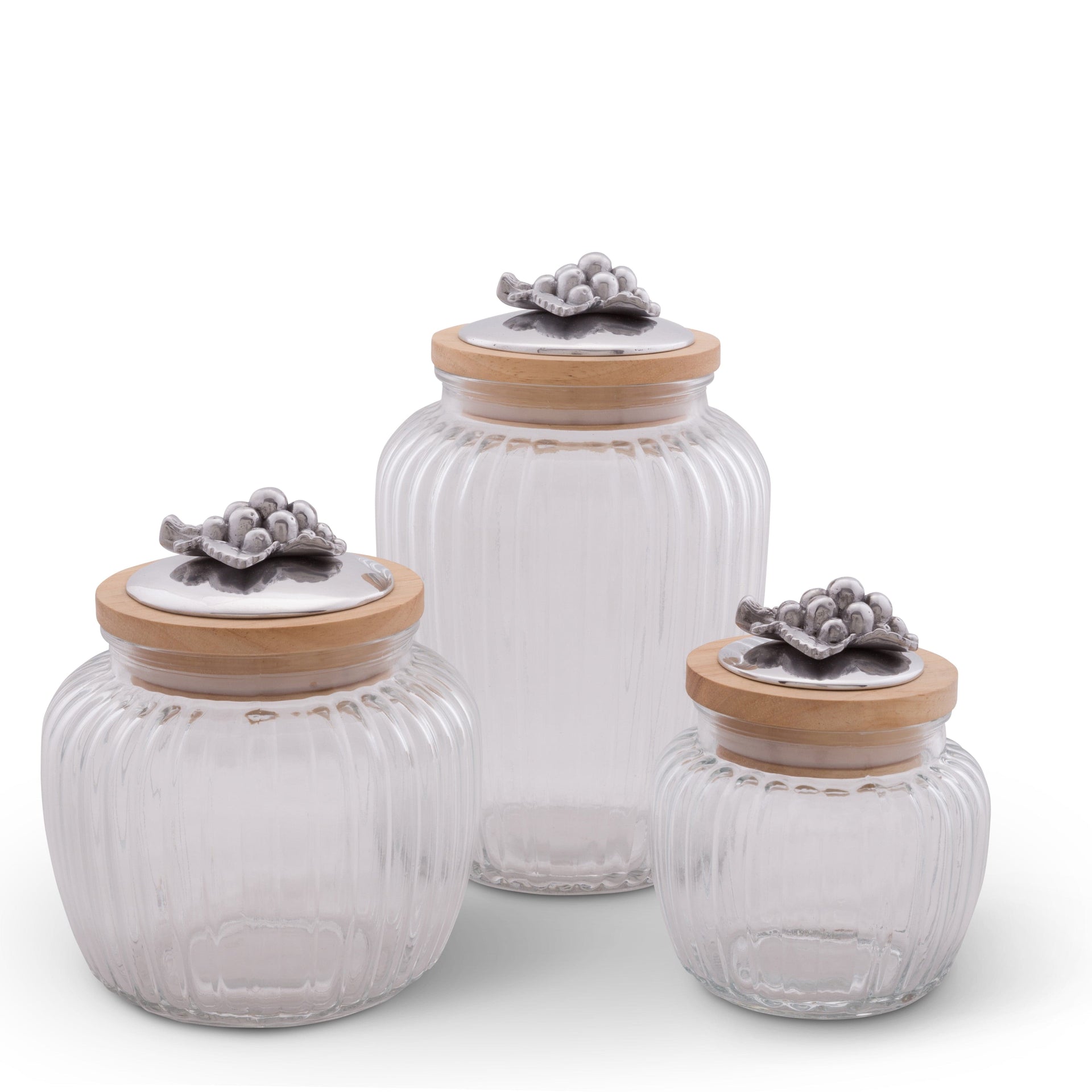Grape Knob Glass Canisters Arthur Court Designs