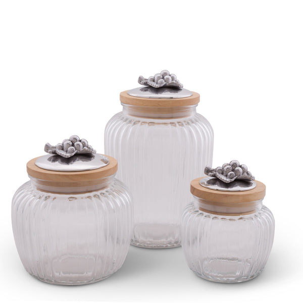 Grape Knob Glass Canisters Arthur Court Designs