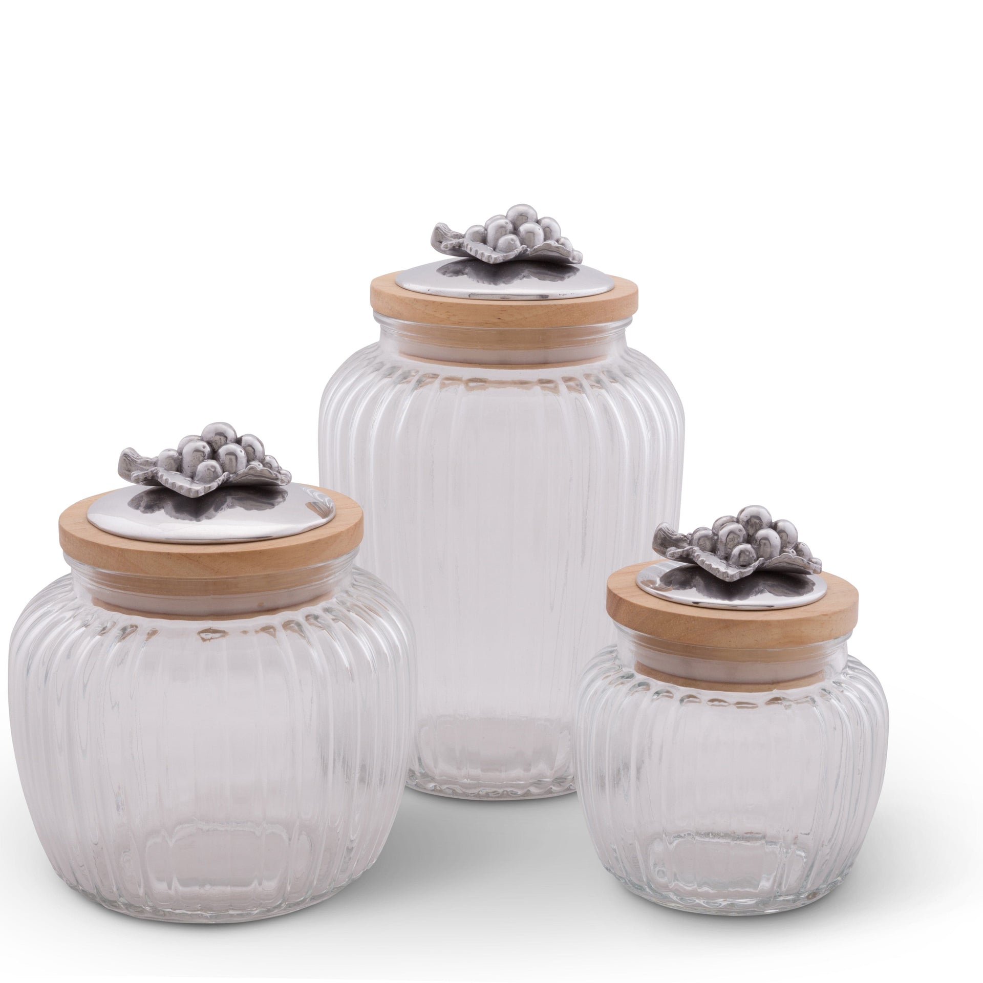 Grape Knob Glass Canisters Arthur Court Designs