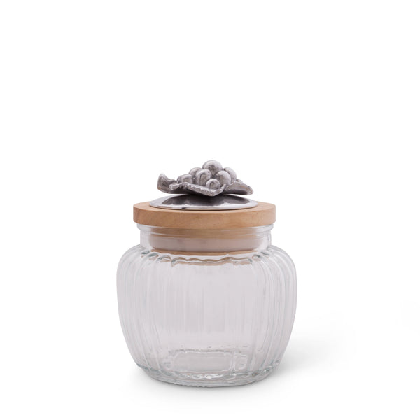 Grape Knob Glass Canisters