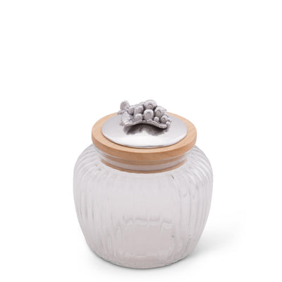 Grape Knob Glass Canisters