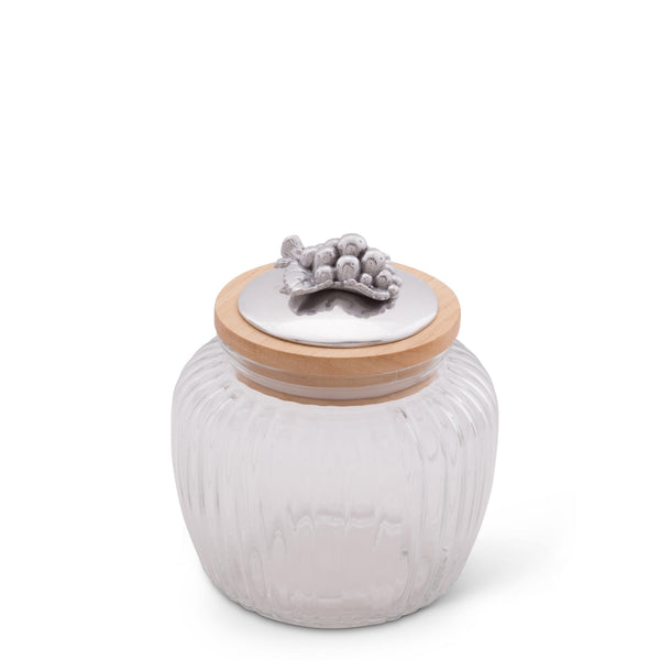 Grape Knob Glass Canisters