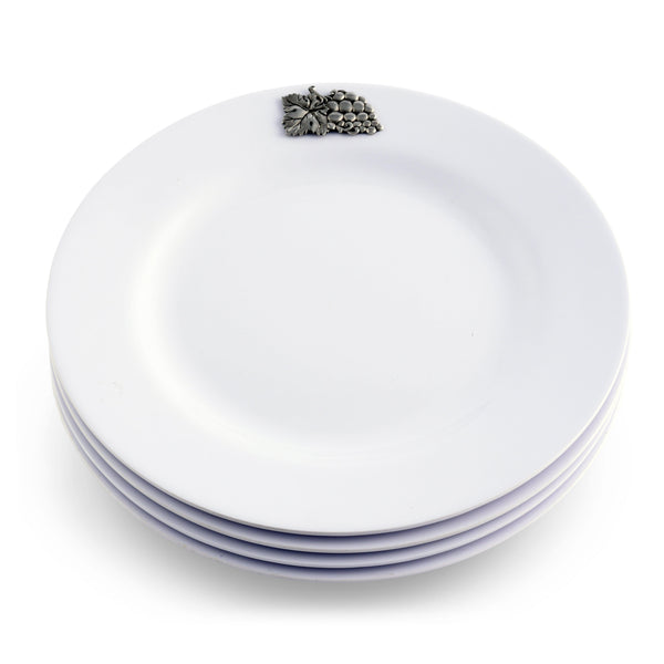 Grape Melamine Lunch Plates - Set of 4