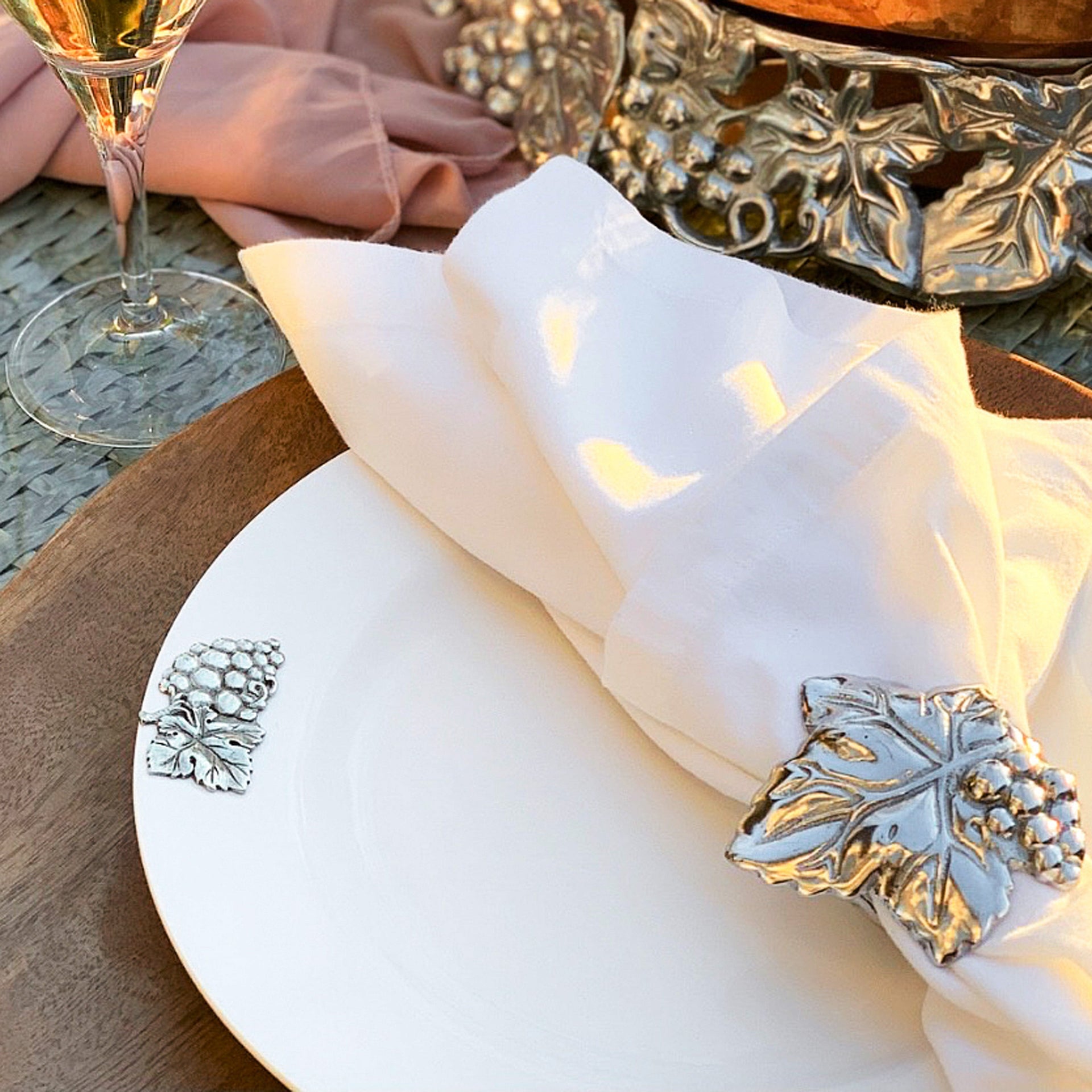 Grape Melamine Lunch Plates - Set of 4 Arthur Court Designs