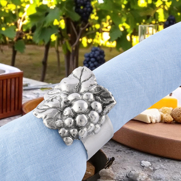 Grape Napkin Rings - set of 4 Arthur Court Designs