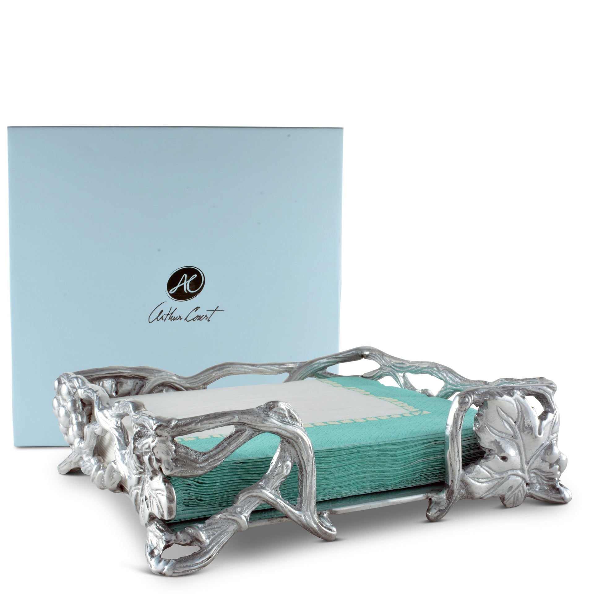 Grape Open Vine Napkin Box