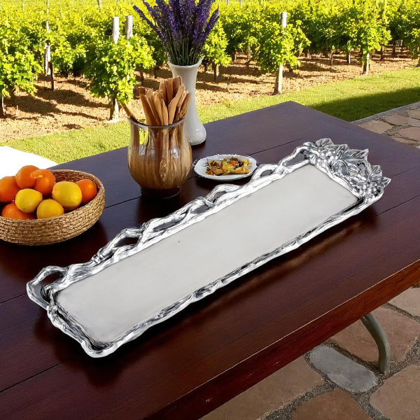 Grape Open Vine Oblong Tray Arthur Court Designs