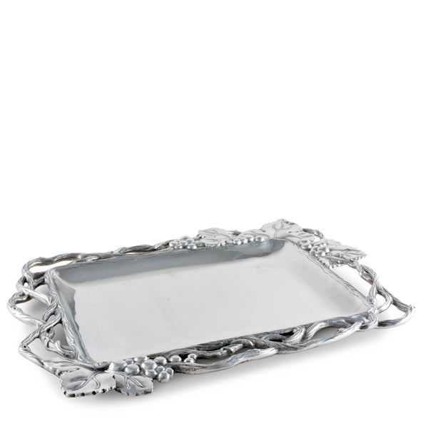 Grape Open Vine Rectangle Tray