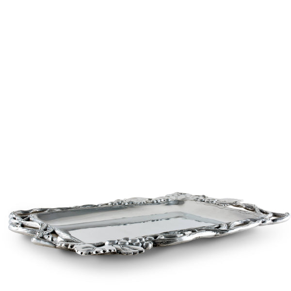 Grape Open Vine Rectangle Tray