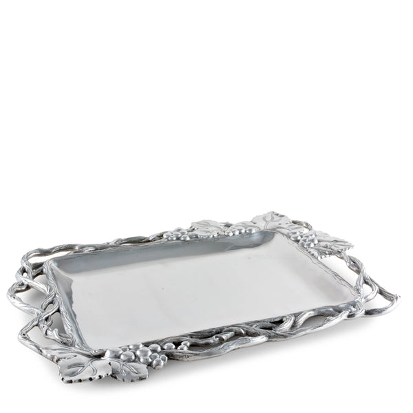 Grape Open Vine Rectangle Tray Arthur Court Designs