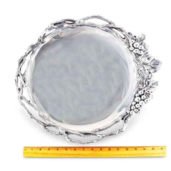 Grape Open Vine Round Tray Large Arthur Court Designs