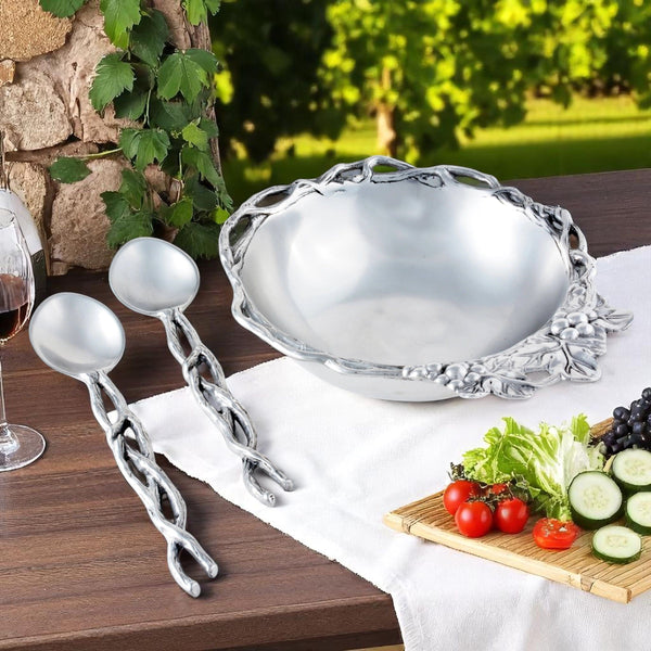 Grape Open Vine Salad Set 3-Pc Arthur Court Designs