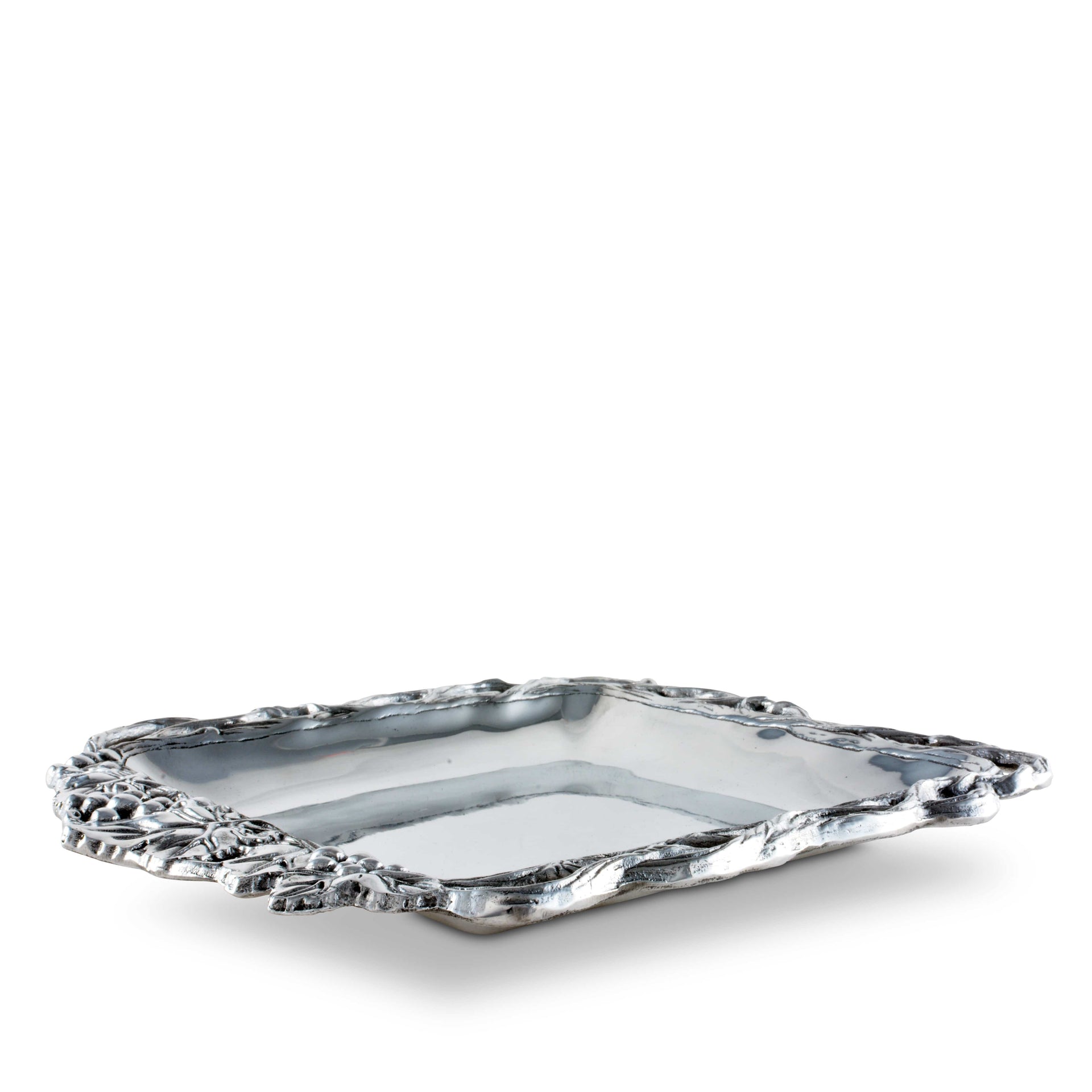 Grape Open Vine Square Tray 12 Arthur Court Designs