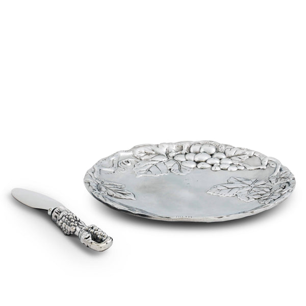 Grape Plate with Server Arthur Court Designs