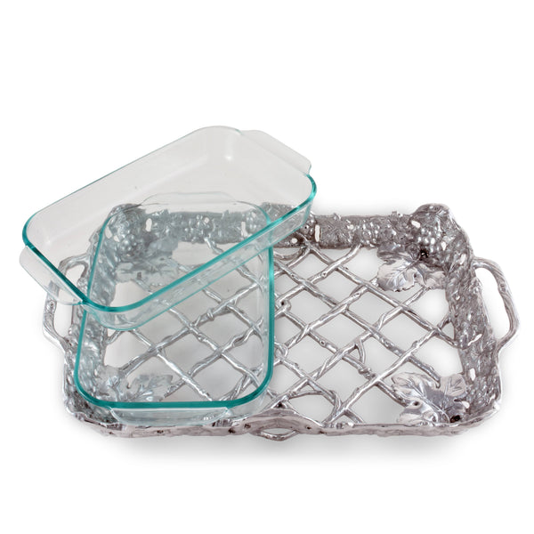 Grape Pyrex Holder 2qt Arthur Court Designs