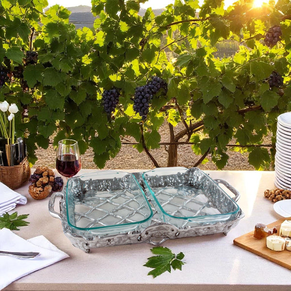 Grape Pyrex Holder 2qt Arthur Court Designs