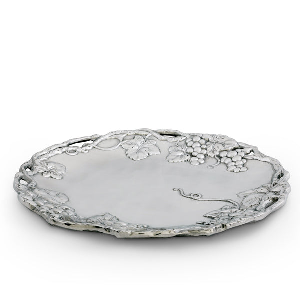 Grape Round Tray 15 Arthur Court Designs
