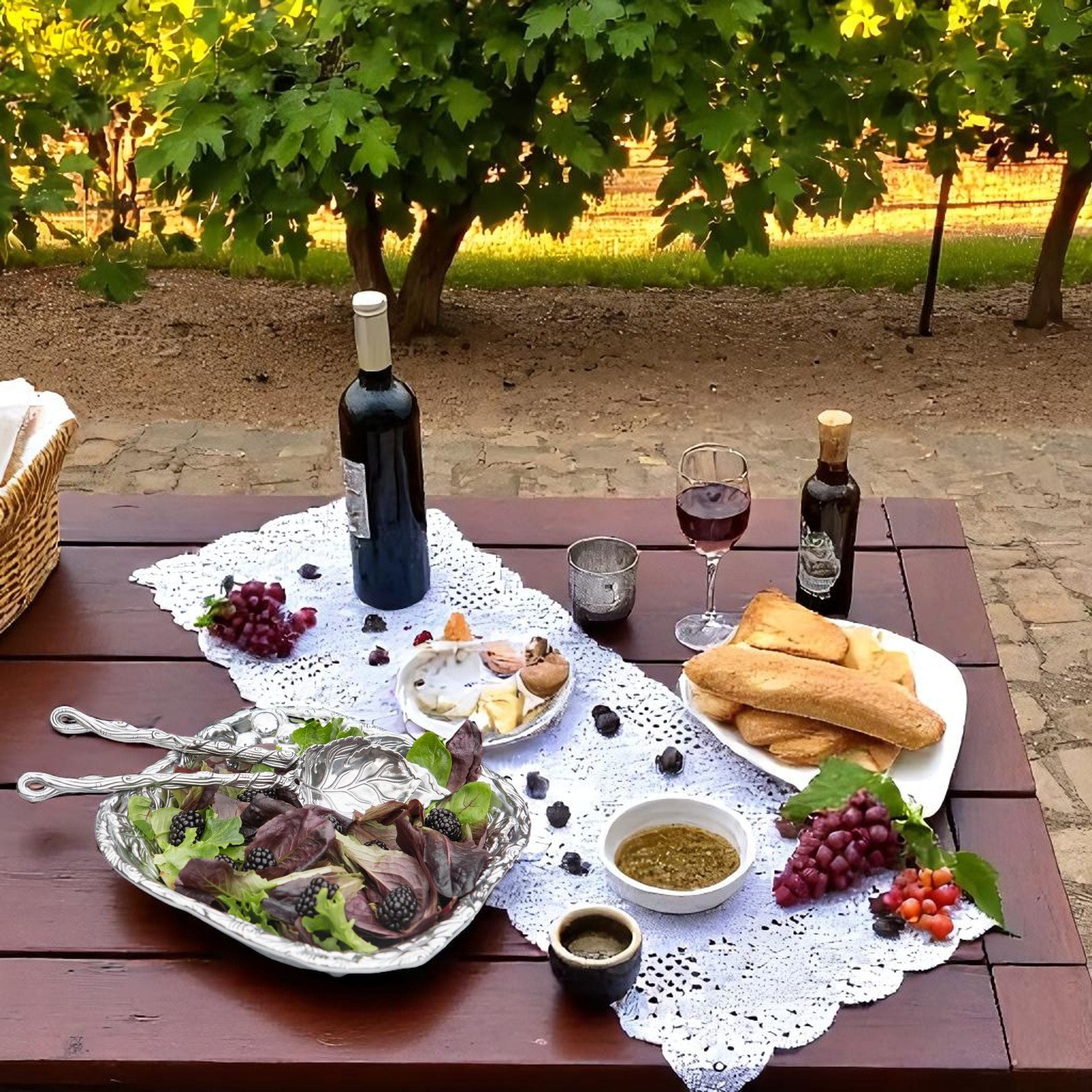 Grape Salad Set 3-Pc Arthur Court Designs