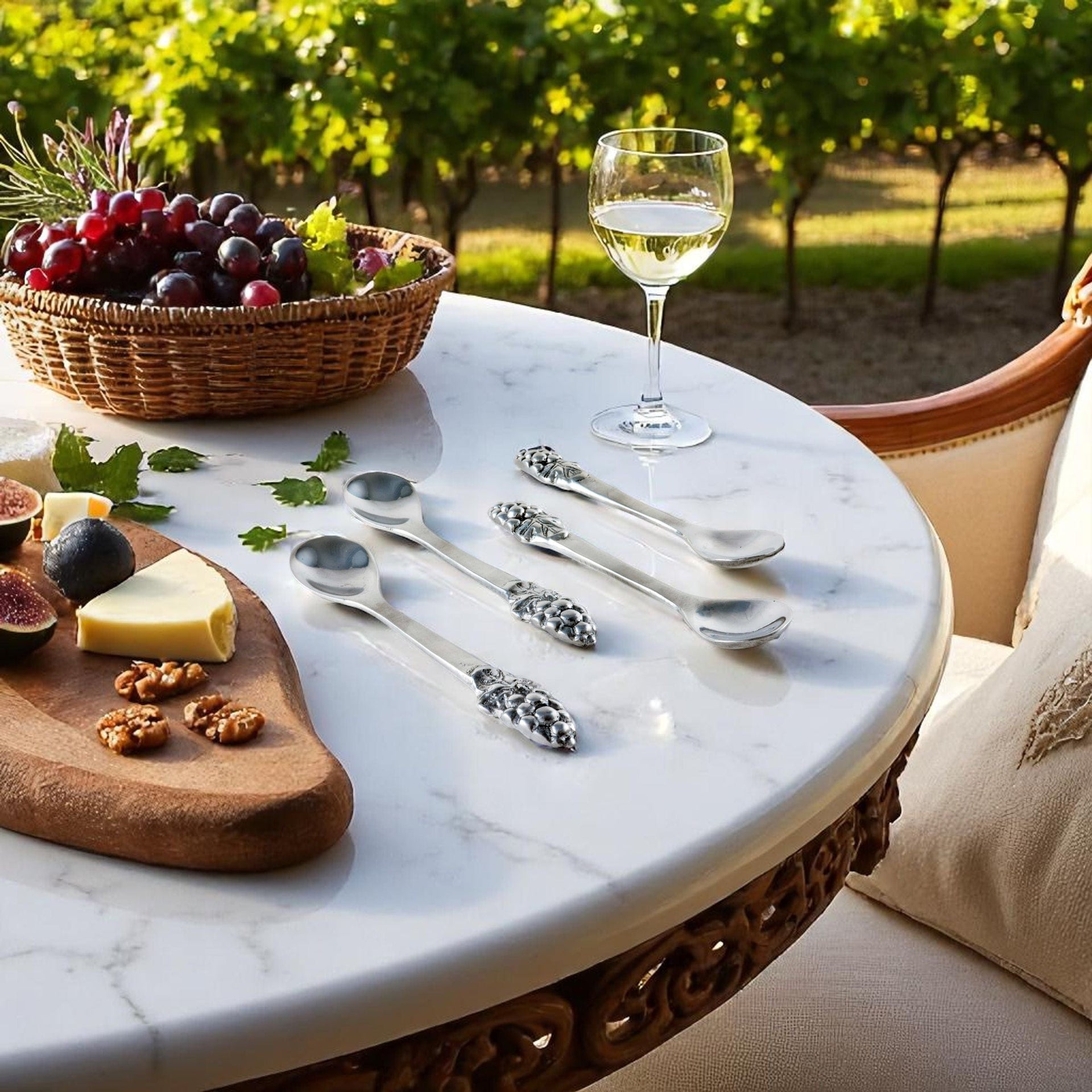 Grape Set/4 Spoons Arthur Court Designs