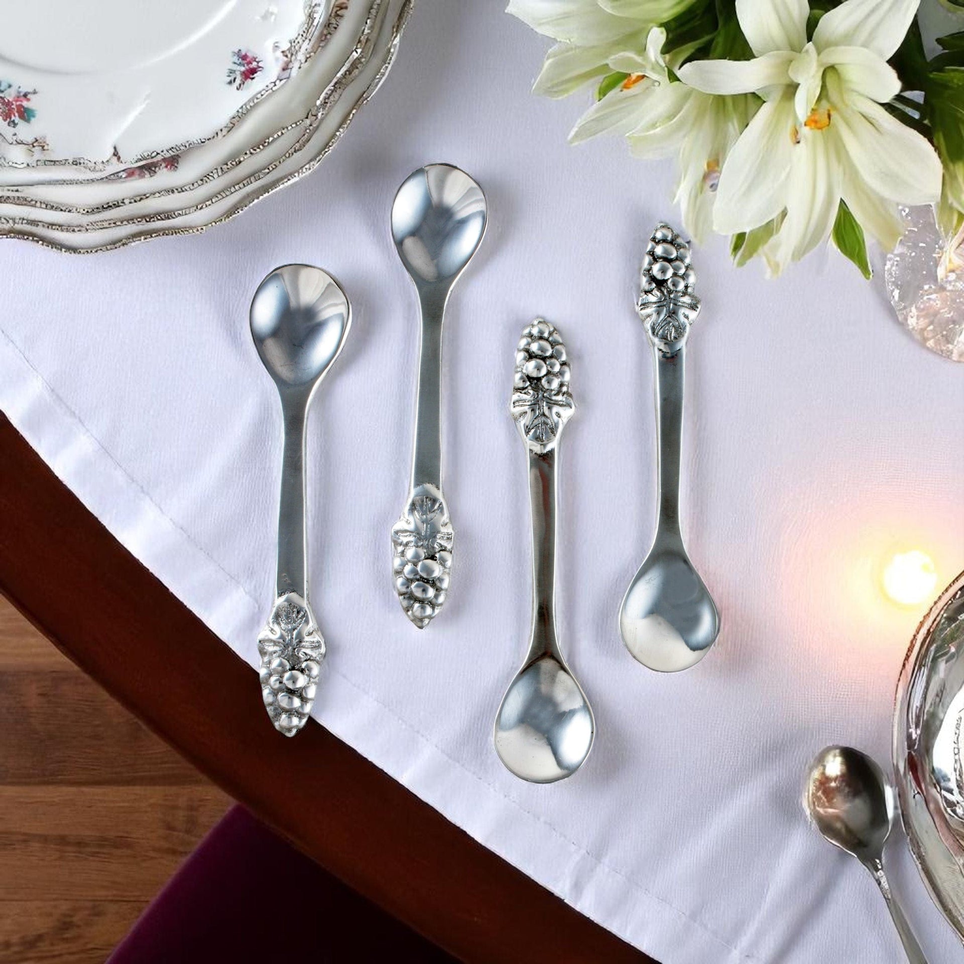 Grape Set/4 Spoons
