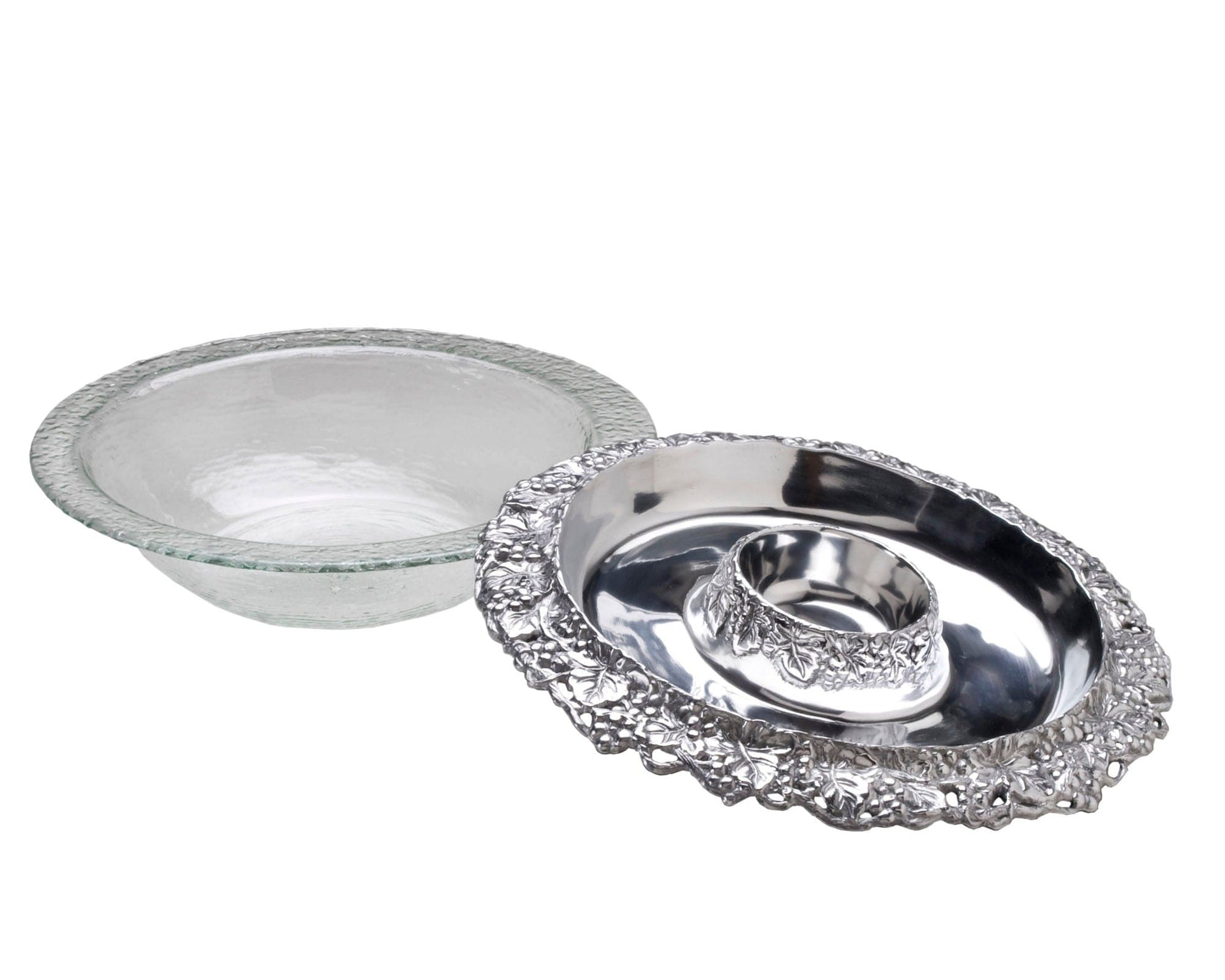 Grape Tray with Glass Bowls by Arthur Court Designs