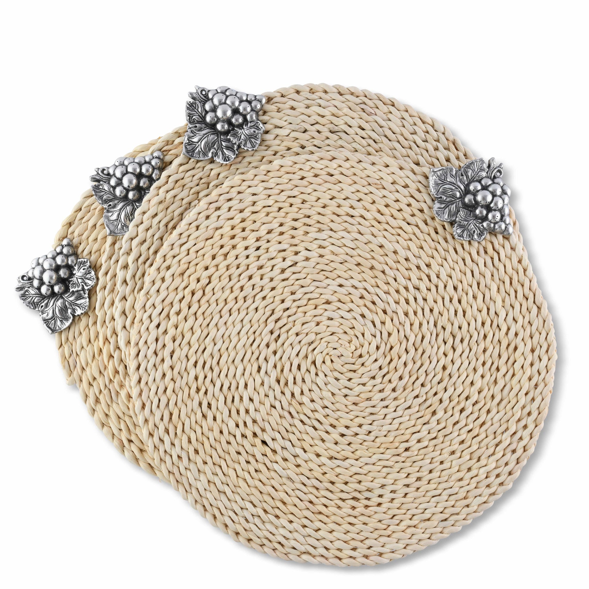 Grape Twisted Seagrass Placemats - set of 4 Arthur Court Designs