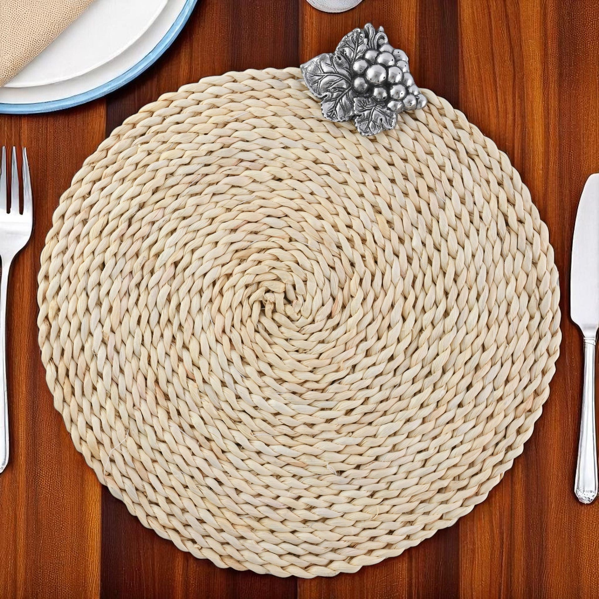 Grape Twisted Seagrass Placemats - set of 4 Arthur Court Designs
