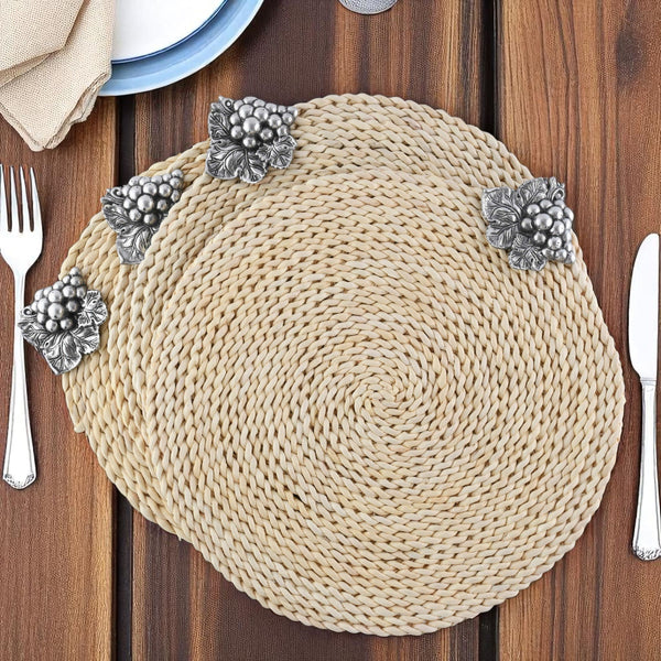 Grape Twisted Seagrass Placemats - set of 4 Arthur Court Designs