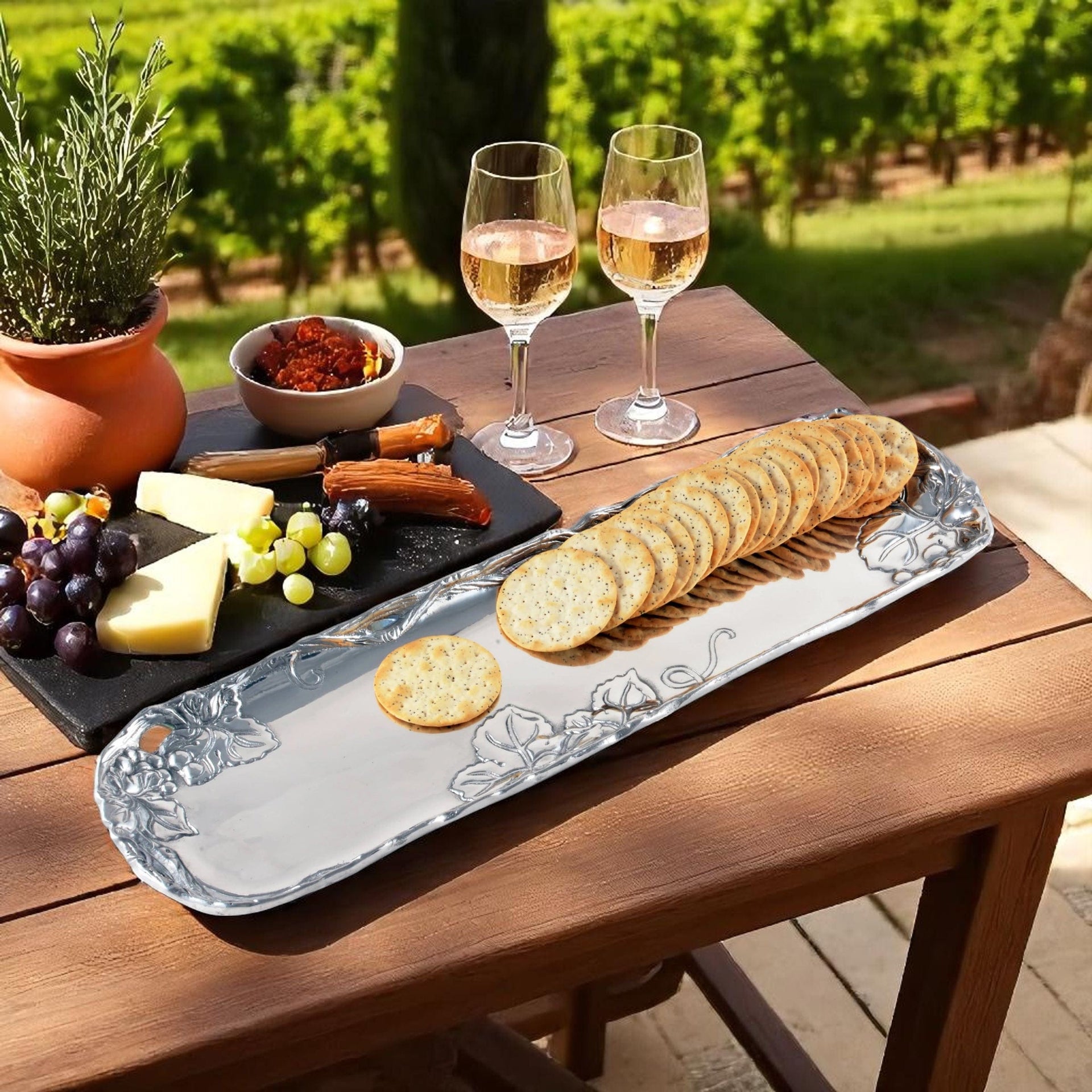 Grape Vineyard Oblong Tray Arthur Court Designs