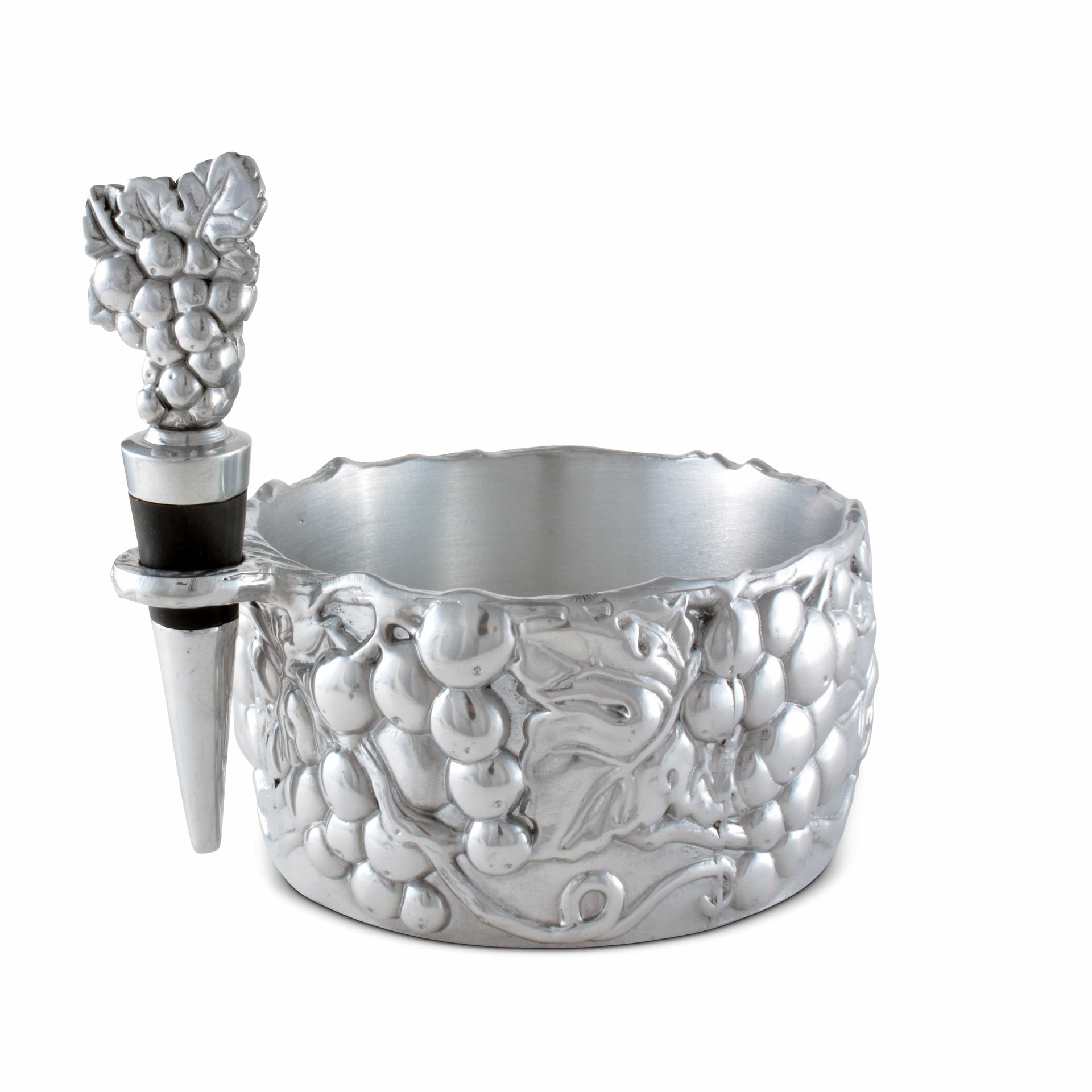 Grape Wine Caddy and Stopper Set Arthur Court Designs