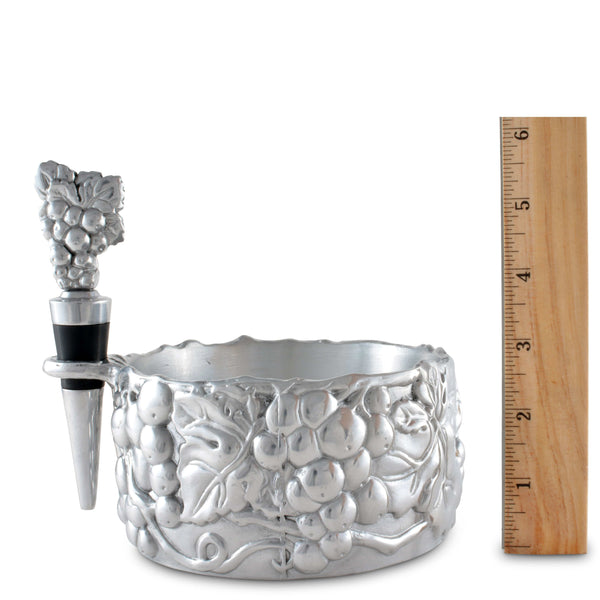 Grape Wine Caddy and Stopper Set Arthur Court Designs
