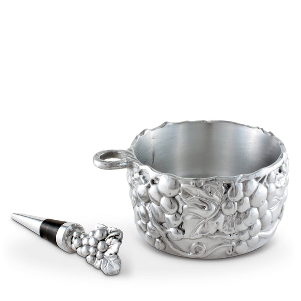 Grape Wine Caddy and Stopper Set Arthur Court Designs