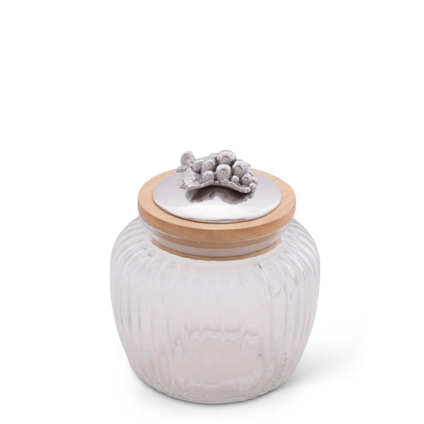 Grape Knob Glass Canisters