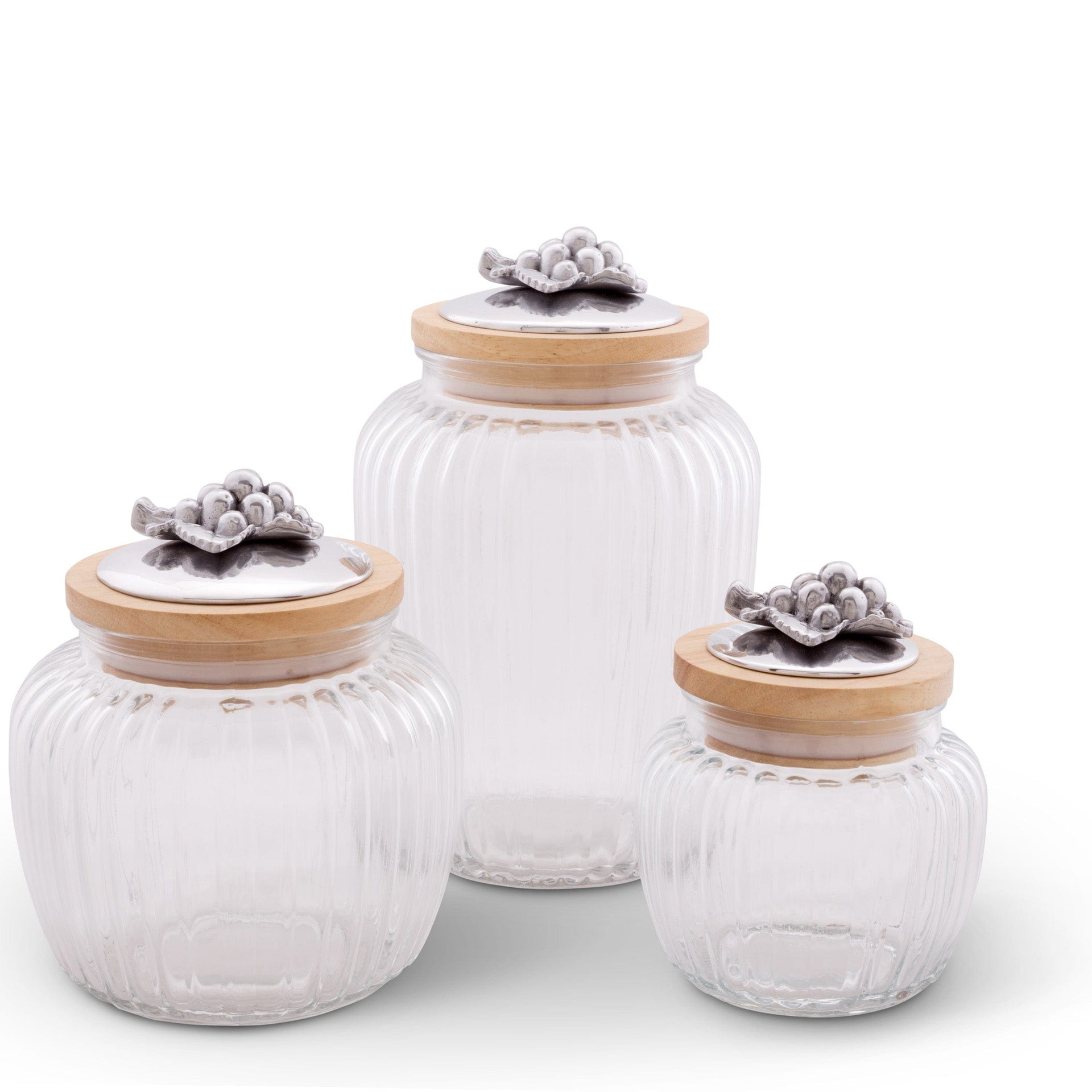 Grape Knob Glass Canisters Arthur Court Designs