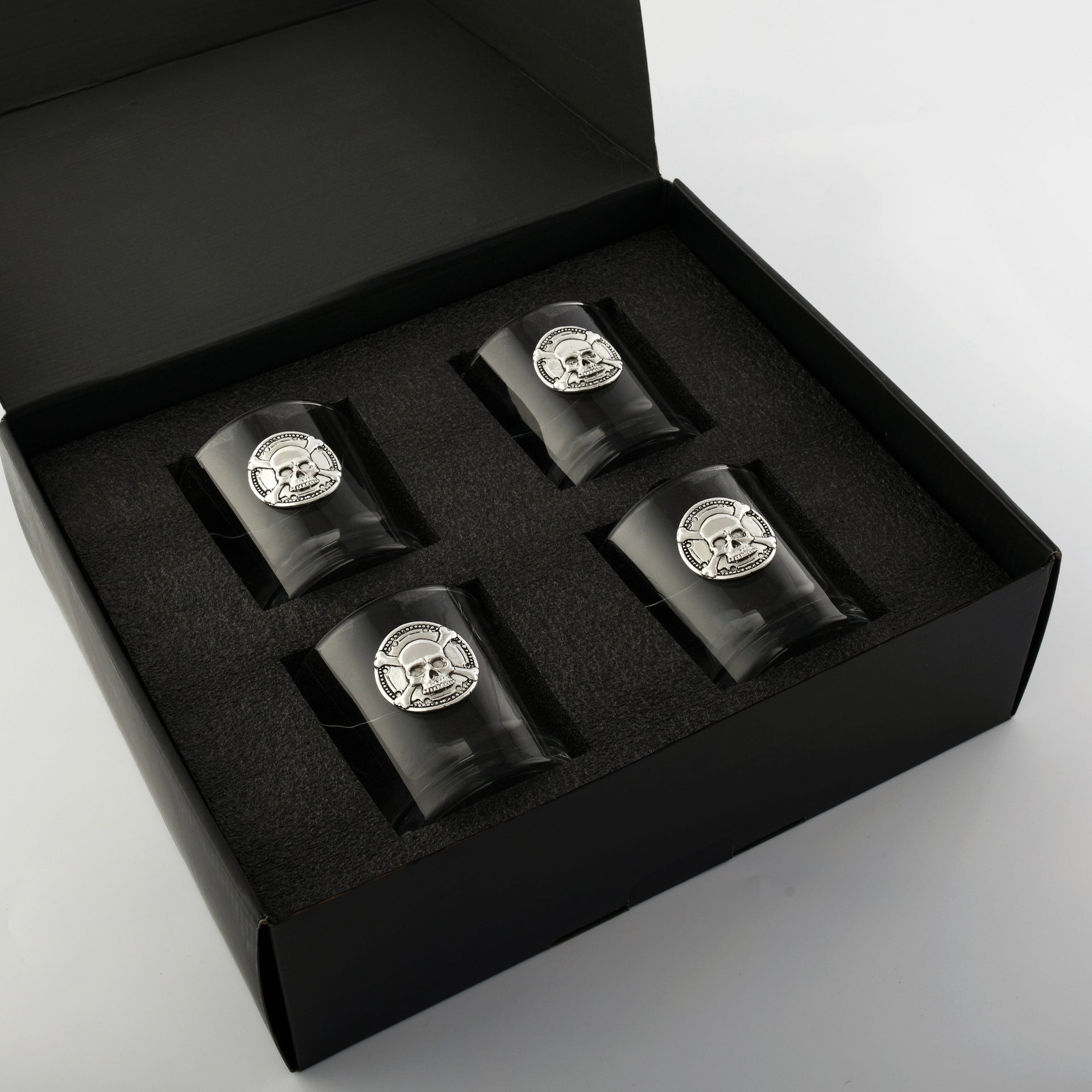 Skull Bar Glasses Set of 4 Arthur Court Designs