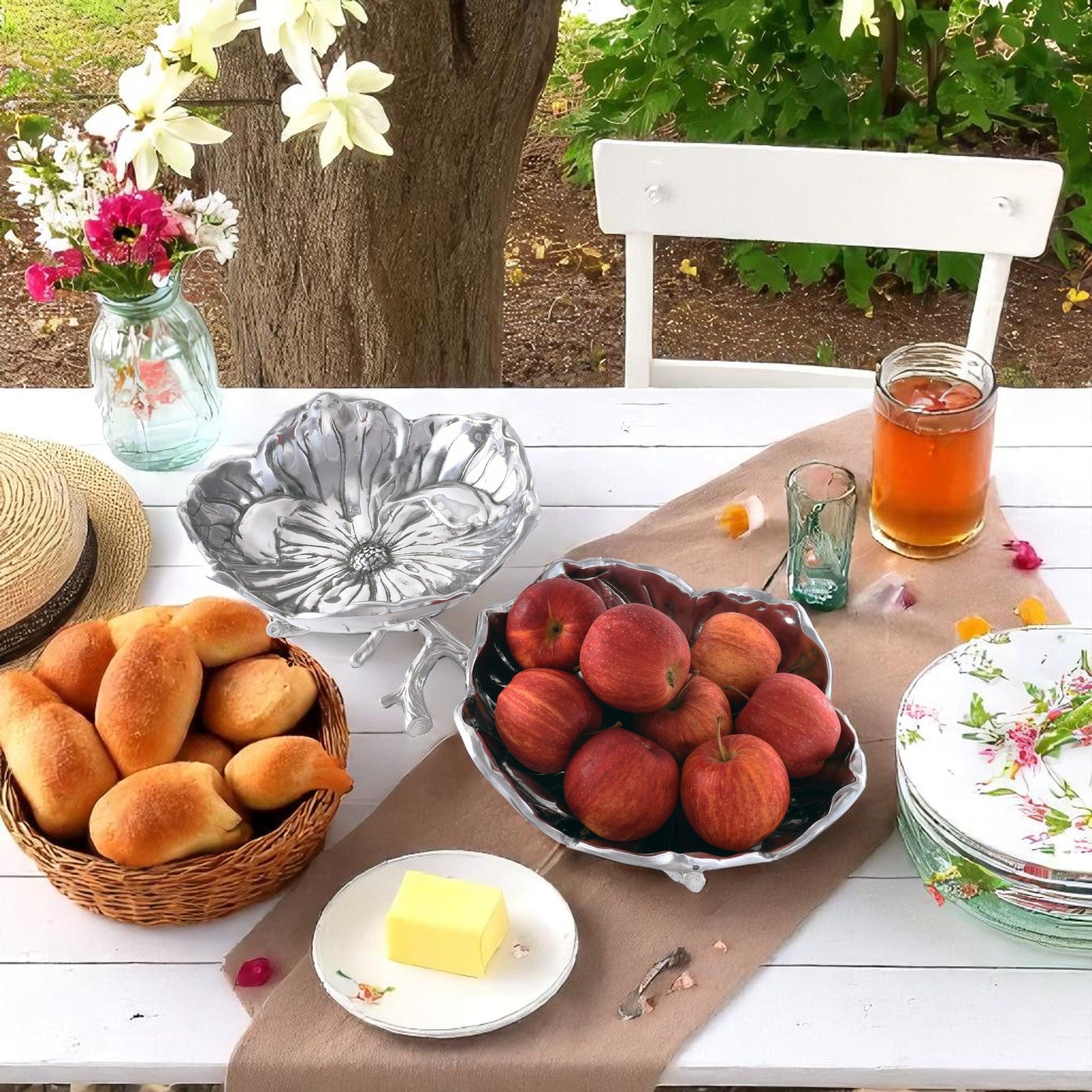Magnolia 2-Bowl Bowl Arthur Court Designs