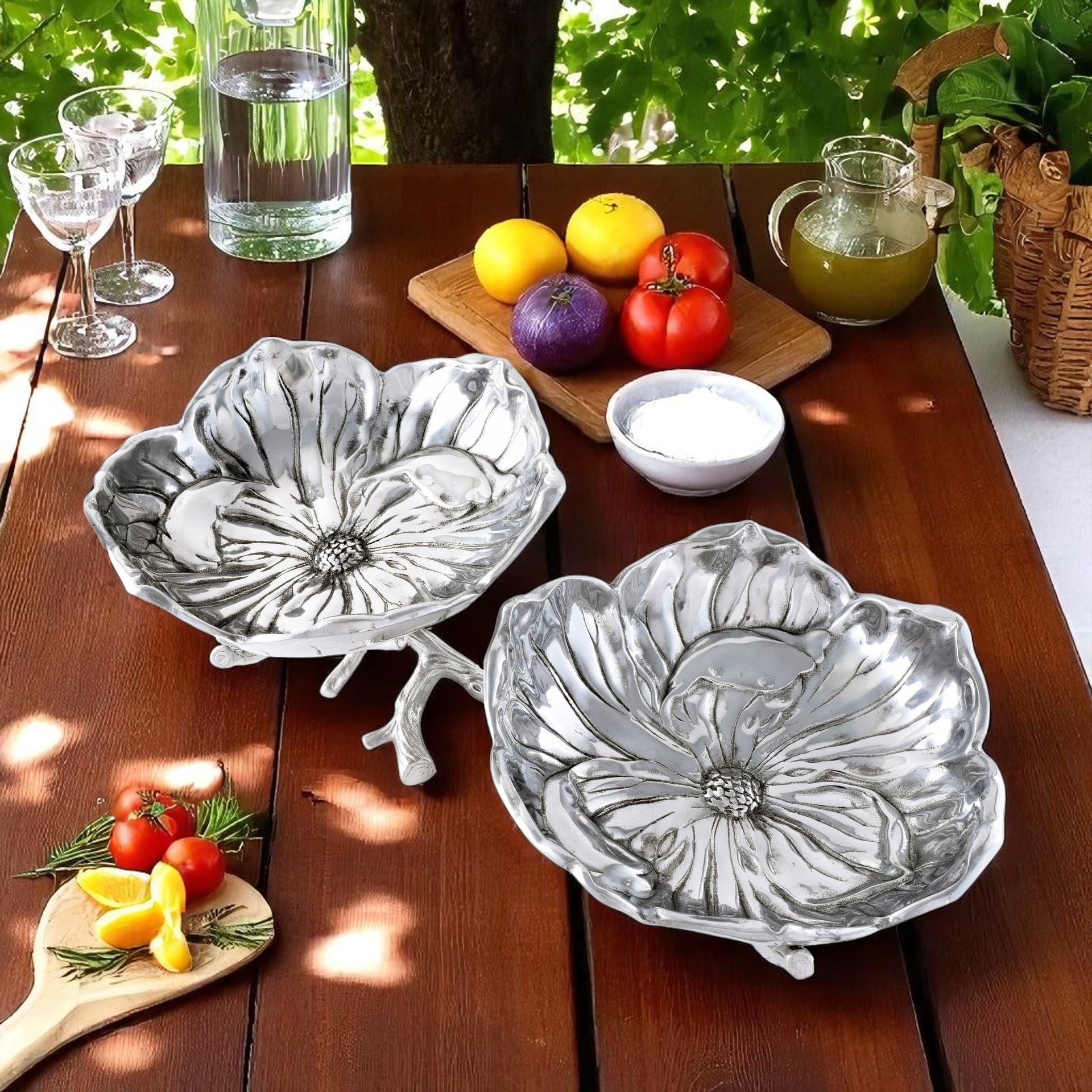 Magnolia 2-Bowl Bowl Arthur Court Designs